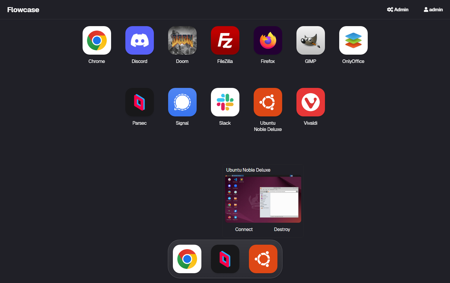 Flowcase Dashboard Screenshot